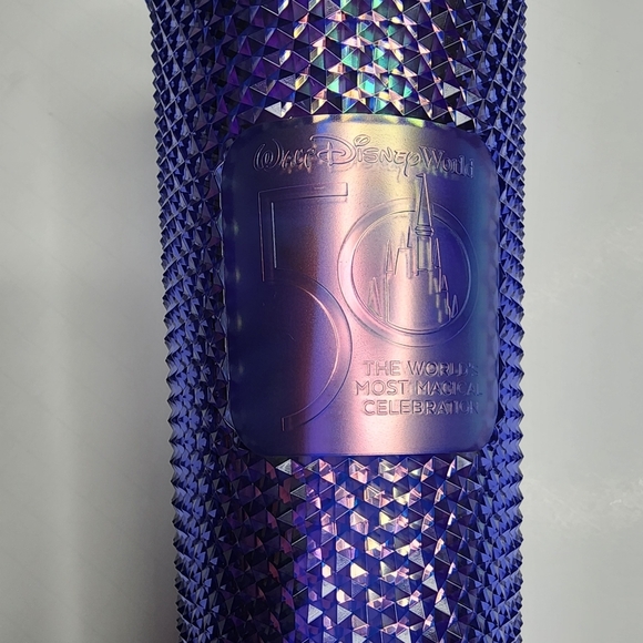 Starbucks Walt Disney World 50th Anniversary 2022 Purple Studded Tumbler NWT - Picture 5 of 8